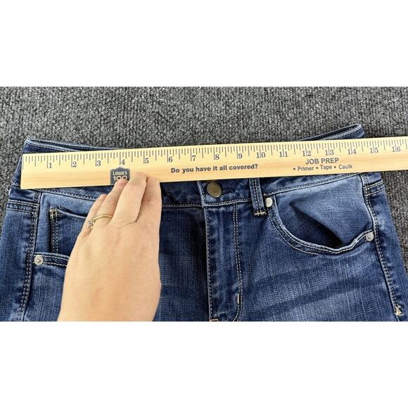 American Eagle Outfitters Super Stretch Artist Crop Denim Jeans Size 8R - Picture 7 of 12